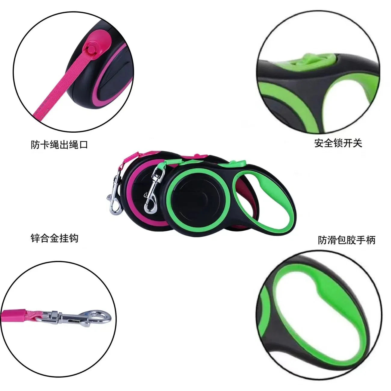 3m/5m Nylon Dog Leash Rope For Small Medium Large Dog Cat Running Lead Retractable Dog Leashes Cat Lead Pet Leash Collar Harness