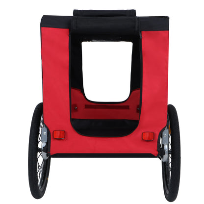 Large Folding Bike Trailer for Dogs ? 66LB Capacity All-Terr