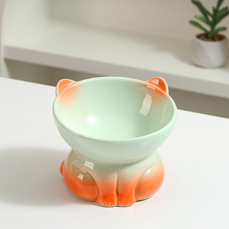 Ceramic Cat Dog Bowl Pet Supplies Drinking Water Goblet Food