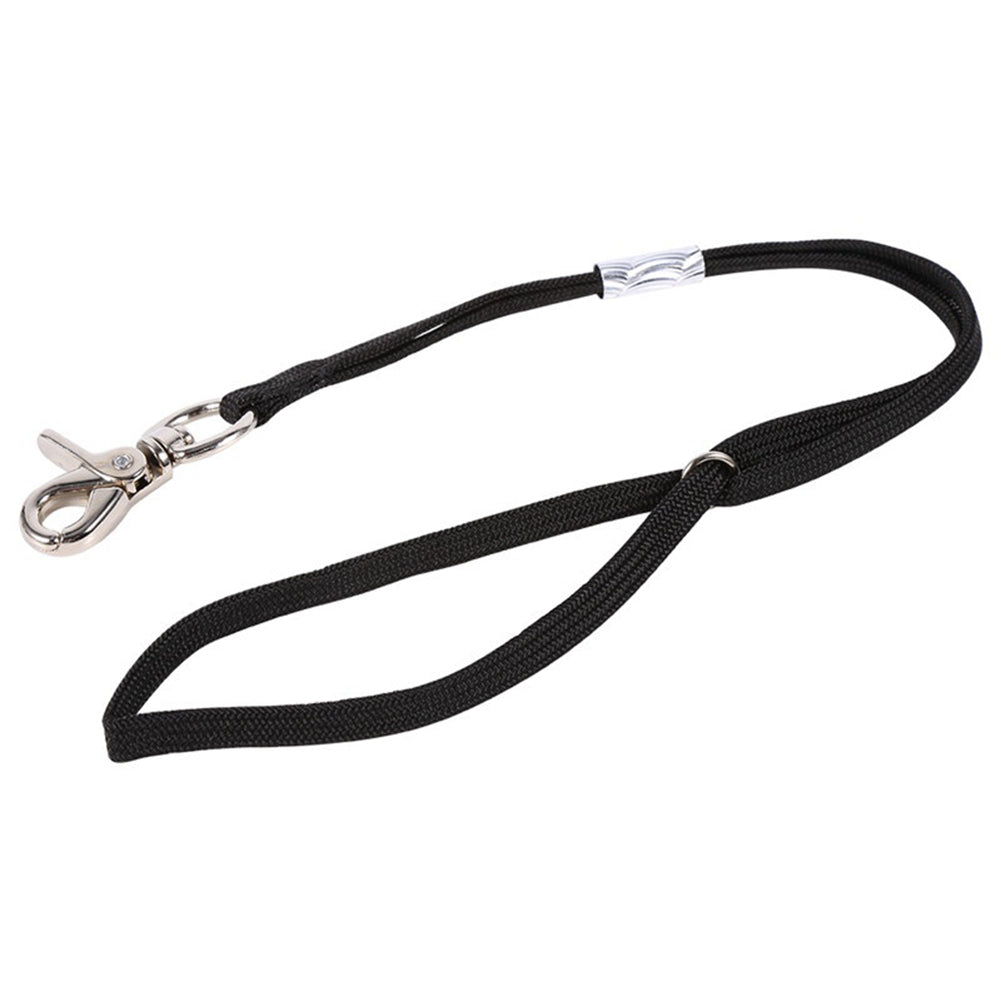 Durable black pet grooming leash with clip for use with 36 inch folding pet grooming table