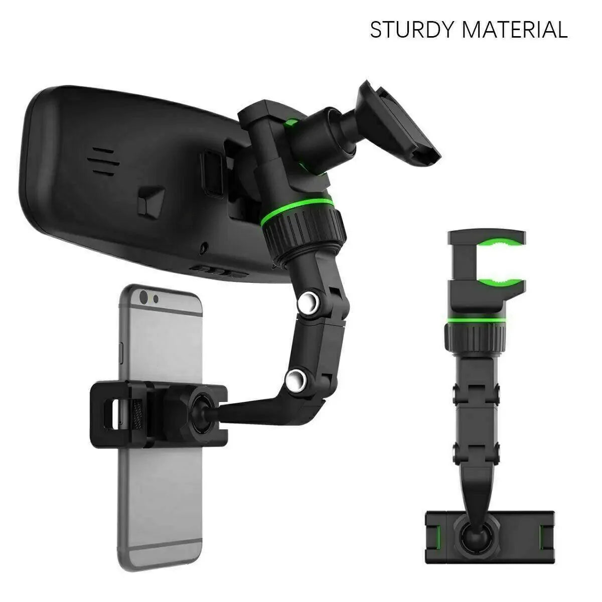 360° Adjustable Car Mirror Phone Mount