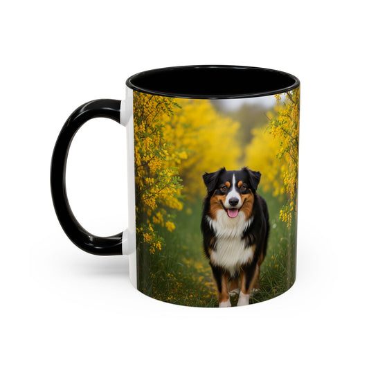 Australian Shepherd Accent Coffee Mug - Perfect Gift for Dog Lovers