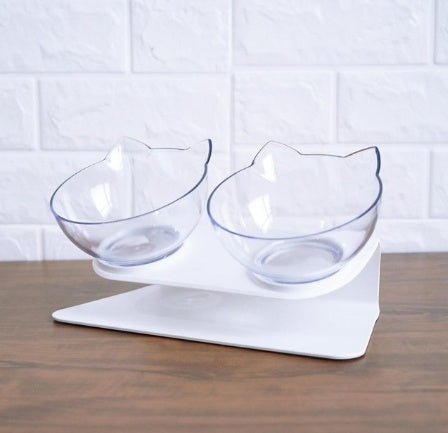 New Inclined Food Cat Ear Oblique Mouth Transparent Single