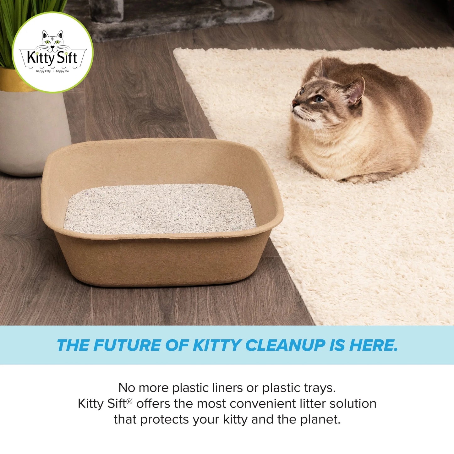 Disposable Cat Litter Box Eco-Friendly Recycled Cardboard