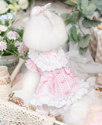 Luxury design dog Lacy Princess Puff Dress