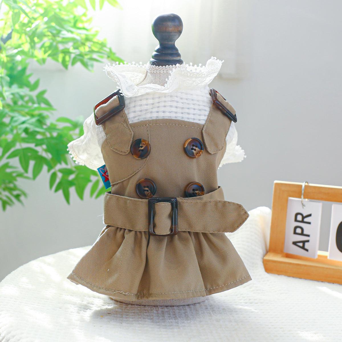 Summer Khaki Dog Coat