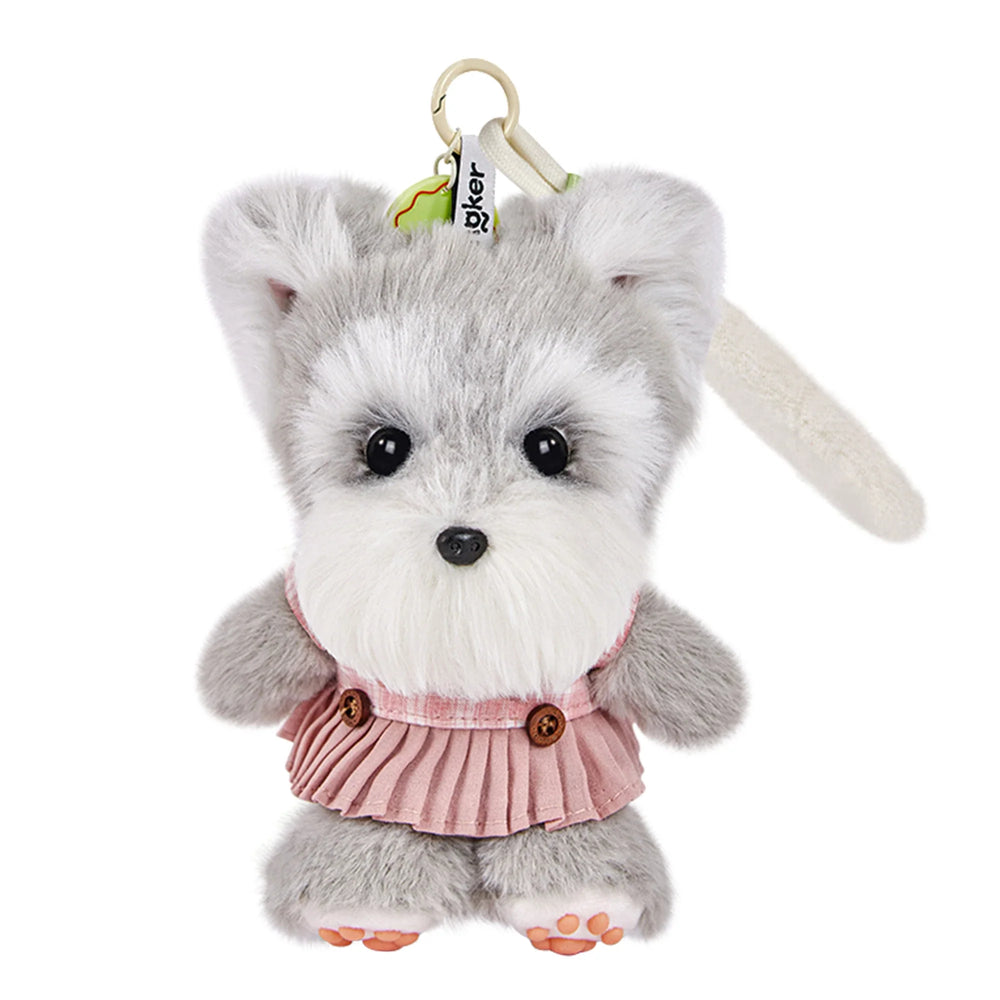 Gray Schnauzer Dog Charm- Kawaii Puppy Charm for Teens