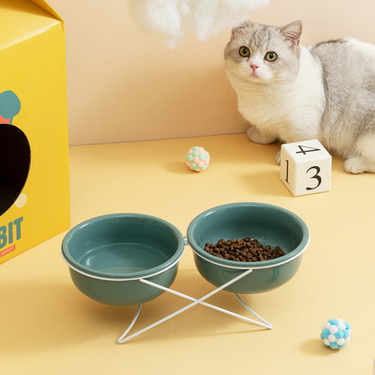 Ceramic Bowl Food Basin Drinking Bowl Food Bowl Pet Supplies