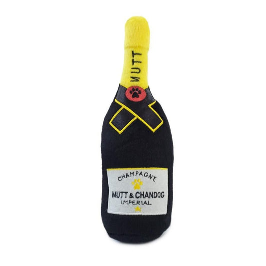 Mutt & Chandog Imperial Bottle Plush Squeak Dog Toy
