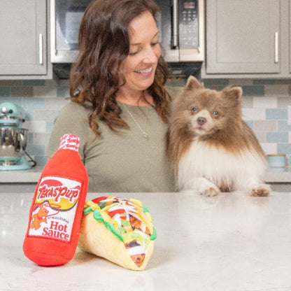 Tiny Tuff Let's Taco 'Bout It Plush Dog Toy Set - 2 Pc