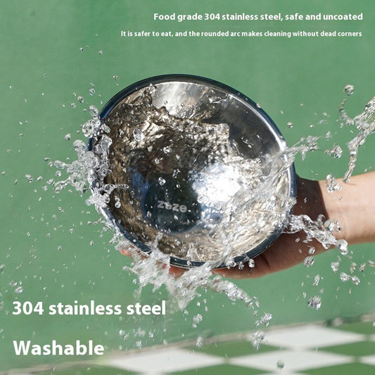 Pet Bowl Metal High Leg Oblique Bowl