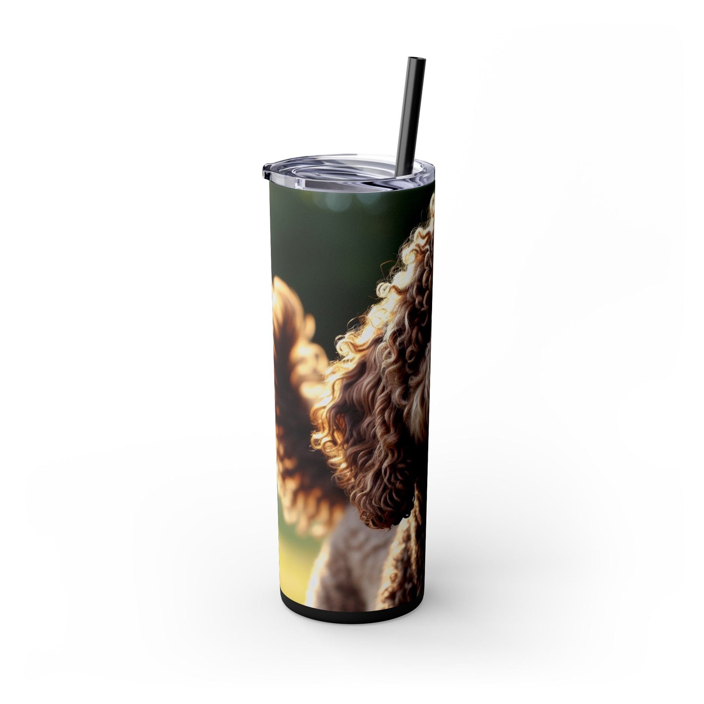 Curly Coated Retriever Tumbler with Straw, 20oz