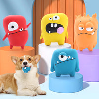 Cute Monster Shaped Latex Squeaky Dog Toy Durable and Easy