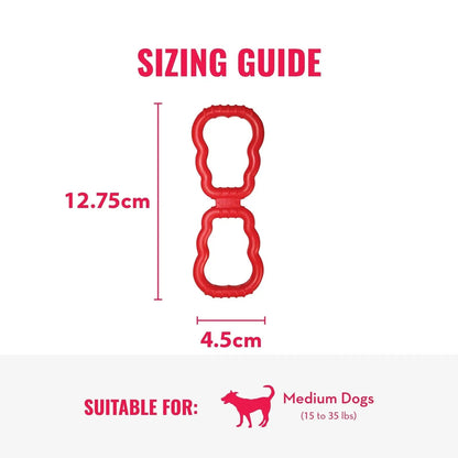 KONG - Tug - Durable Stretchy Rubber, Tug of War Dog Toy -