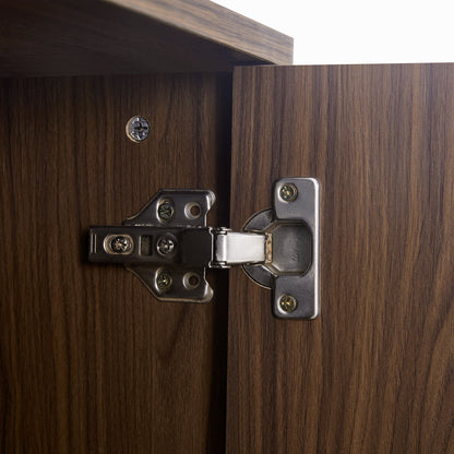 Cat Furniture 2 IN 1 Modern Walnut Cabinet Side Table With