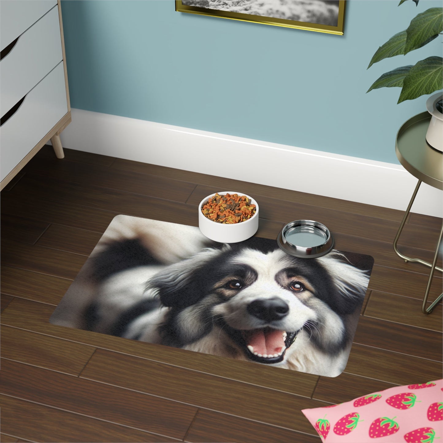 Pet Food Mat (12x18) - Romanian Mioritic Shepherd Dog