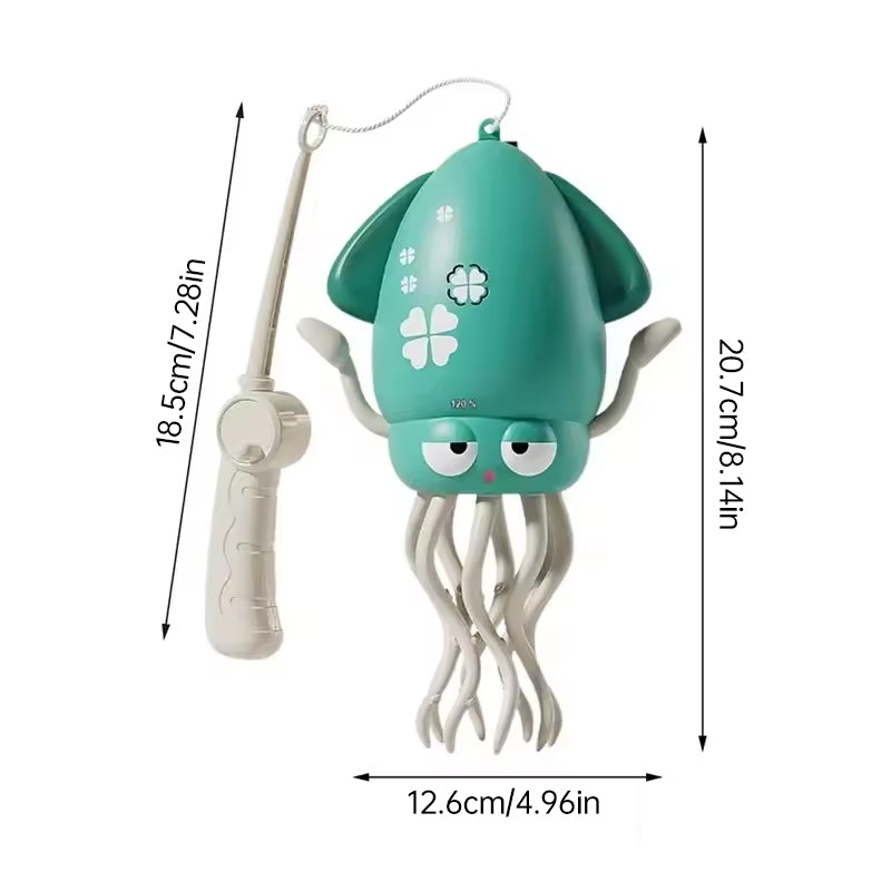 Creative Dancing Squid: auto-sense, obstacle-avoid e-pet with music, lights, rechargeable & interactive gift. - Purrfect Pet Kingdom