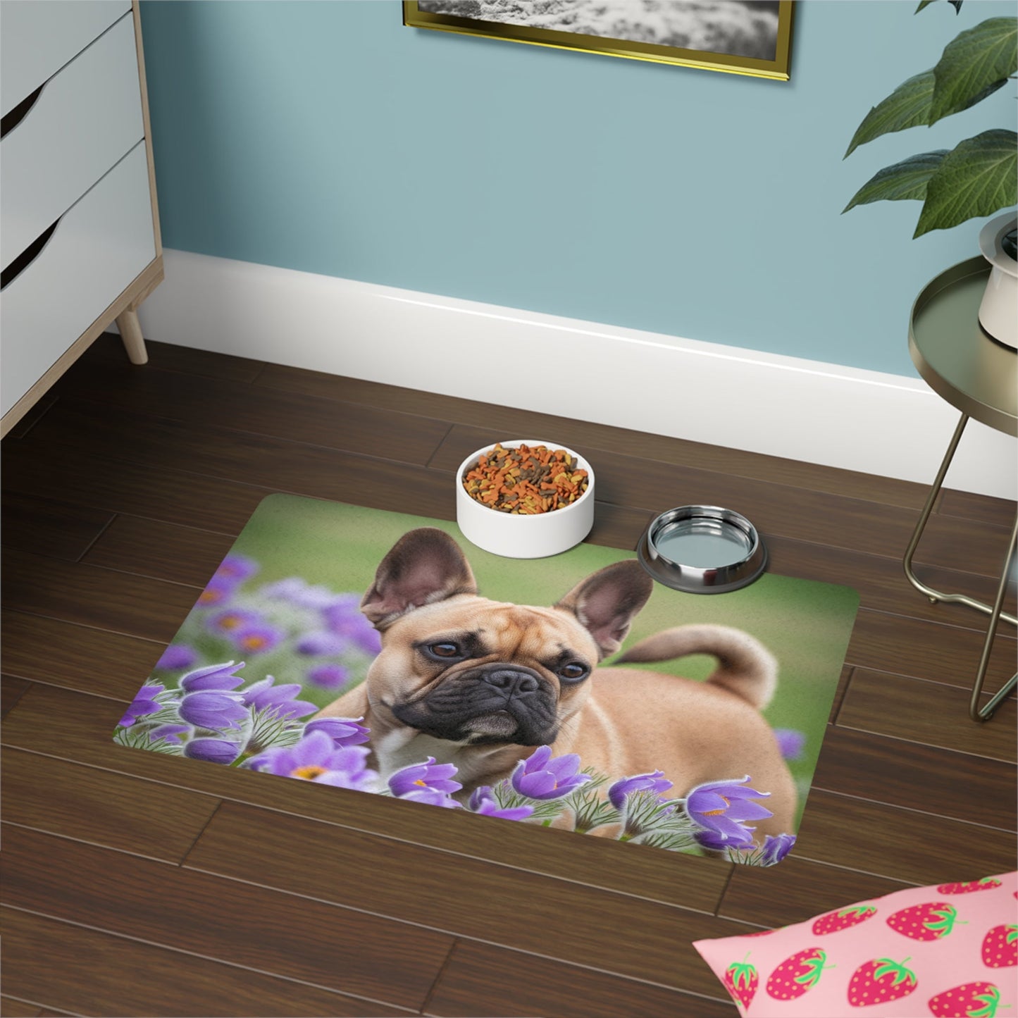 Pet Food Mat (12x18) - French Bulldog