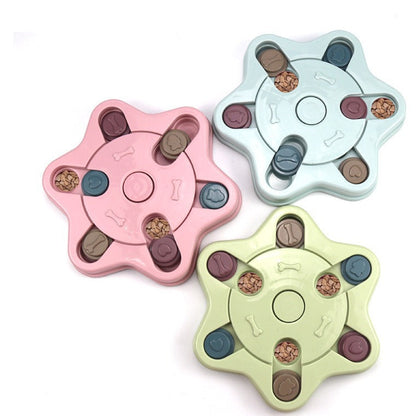 Interactive Heirloom Slow Feeder Puzzle for Dogs and Cats