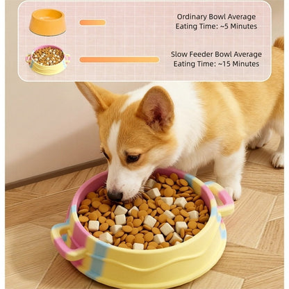 Cross-border Dog Bowl, Double-ear Handle Silicone Slow Food