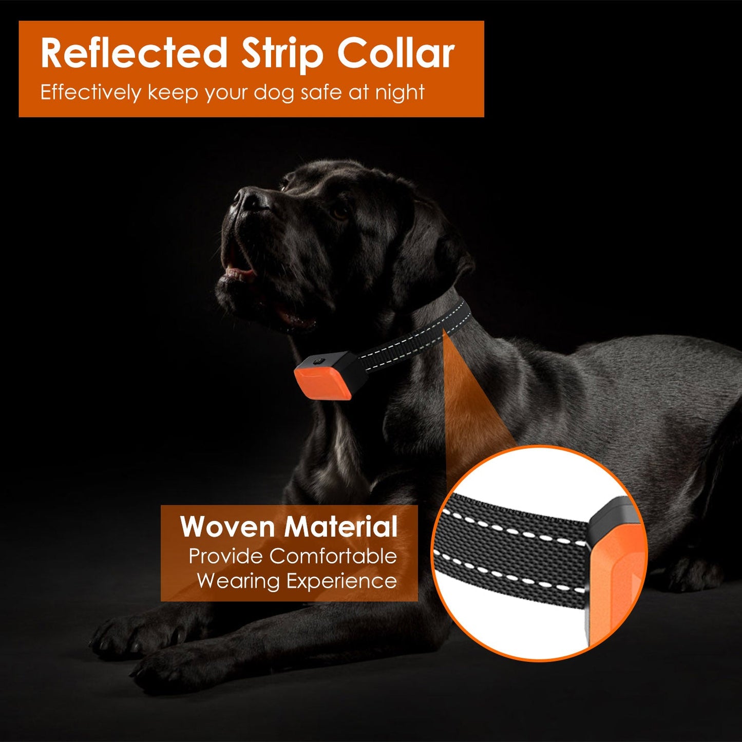 Electric Dog Training Collar Receiver IP67 Waterproof Shock Vibration Beep Mode Anti-Bark Dog Deterrent Training Collar for Dog Fence System