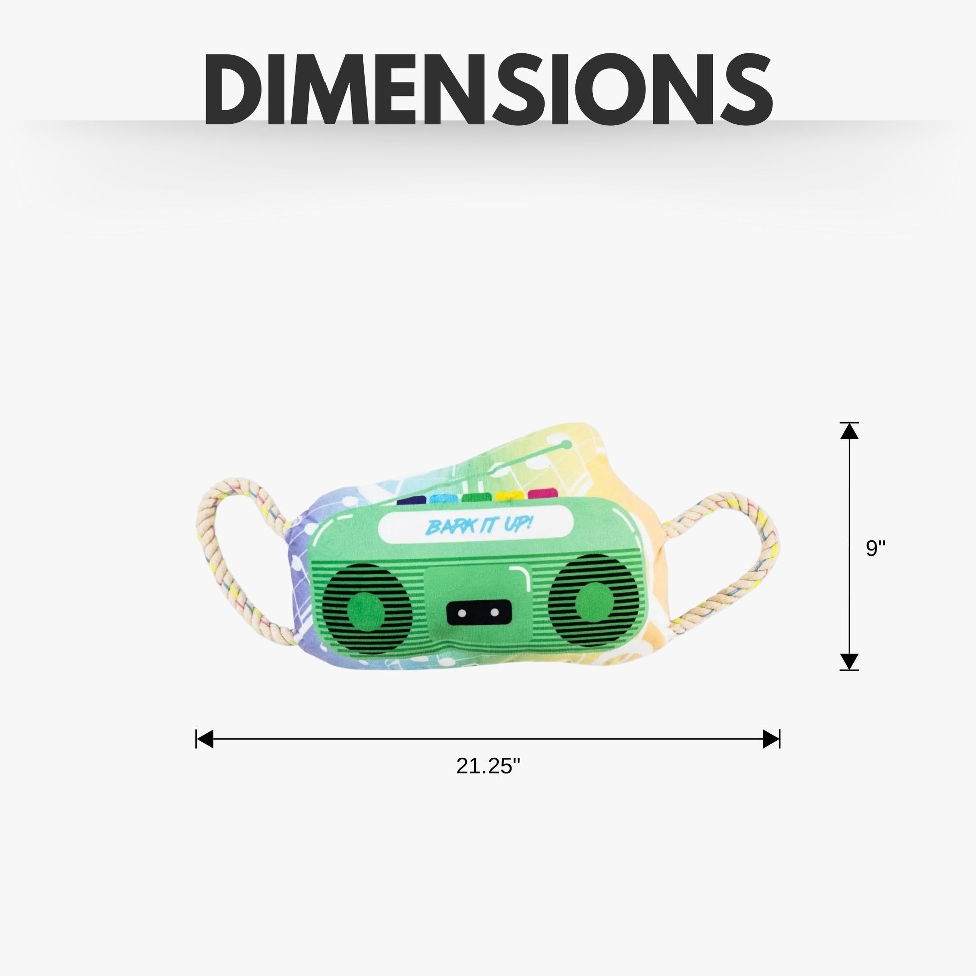 Retro Boombox Plush Dog Toy – with Squeaker & Crinkle Paper for Fun Play - Purrfect Pet Kingdom