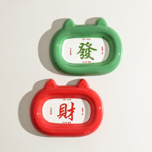 Animal Dish Ceramic Cat Bowl Snack Dish Cat Rice Bowl Water