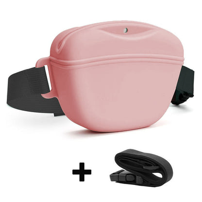 Premium Silicone Hands-Free Dog Training Treat Pouch Waist