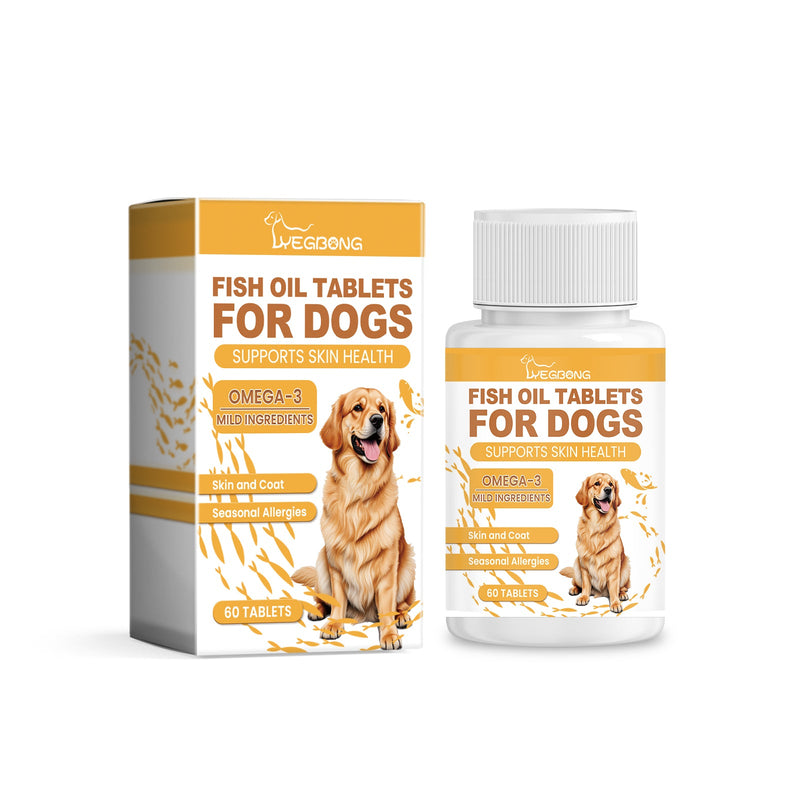 Dog Multi-dimensional Fish Oil Tablet Pet Dog Hair Care Moisturize Skin Care Pet Health - Purrfect Pet Kingdom