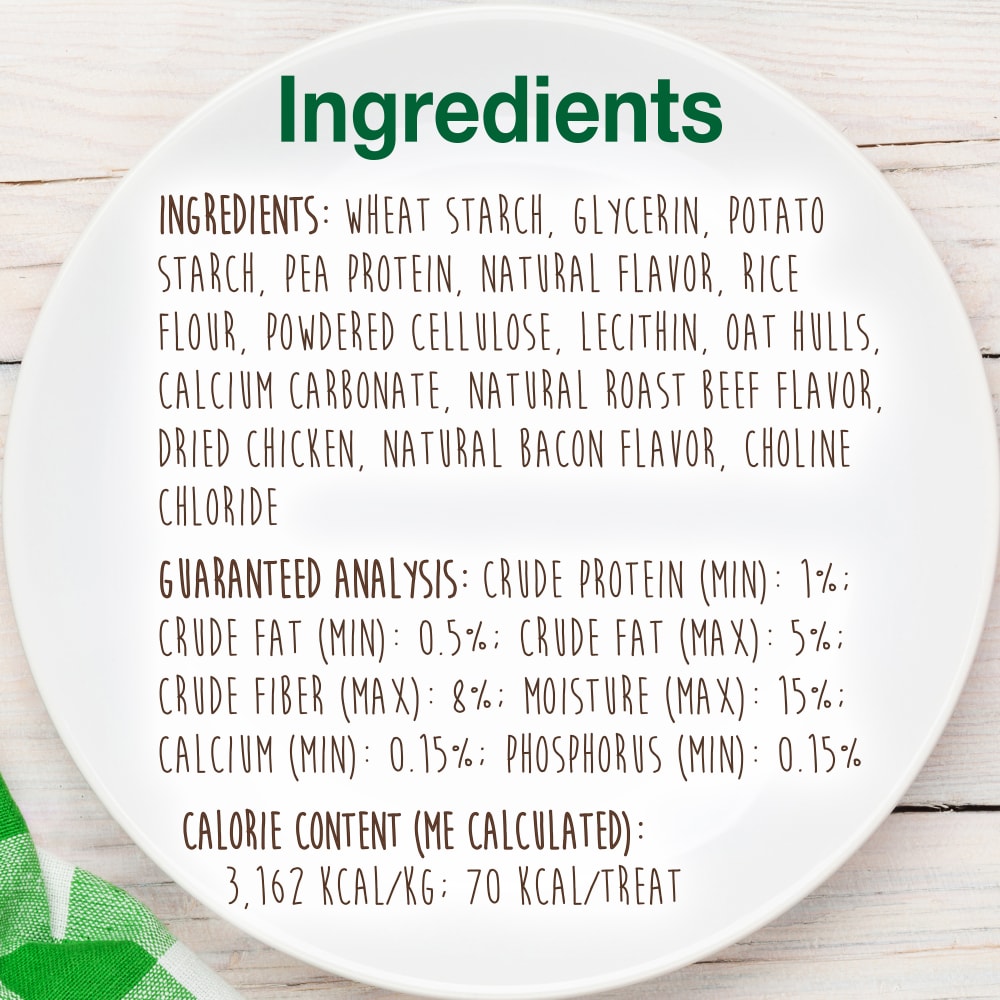 Nylabone Healthy Edibles All - Natural Long Lasting Roast Beef Dog Chew Treats (1.5oz) - Nylabone Chewy Dog Treats - The Family Pet