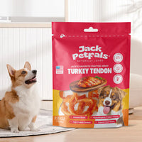 Jack PetPals Handcrafted Jerky Turkey Tendon Dog Treats