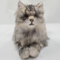 Plush Grey and Black Cat MADE-TO-ORDER