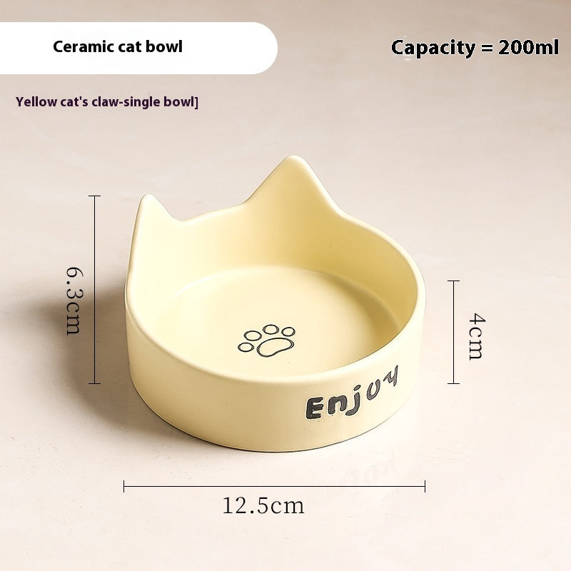 Elevated Wooden Cat Bowl Set: Healthy Posture Dining Station