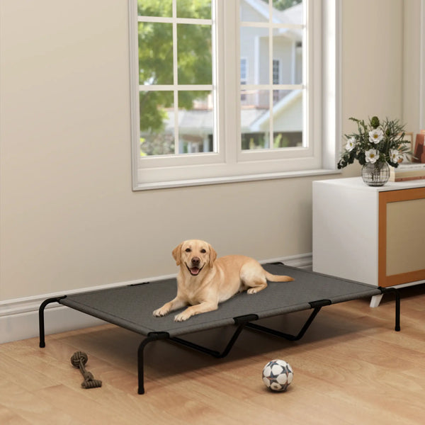 Dog Cot Cooling Pet Bed - Elevated Outdoor Portable Dog Mat