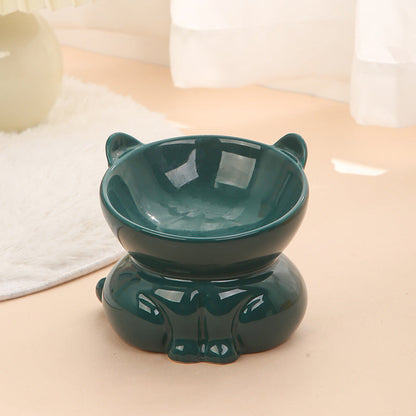 Ceramic Cat Dog Bowl Pet Supplies Drinking Water Goblet Food