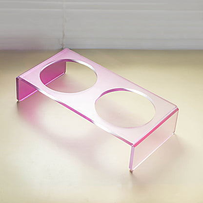 Cat Bowl Rack Acrylic Dog Bowl Anti-tumble