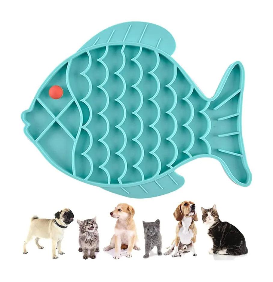 Silicone Pet Dogs Slow Food Plate