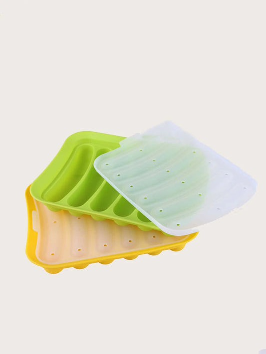 1pc-Silicone Self-made Sausage Mold Household Steamed Sausage Hot Dog Mold Baby Food Supplement Maker