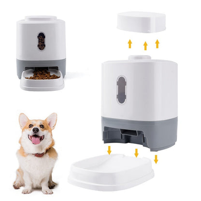 Smart Automatic Pet Feeder with Puzzle Toy for Active Cats