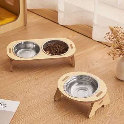 Elevated Ceramic Cat Bowl Set for Comfort and Digest Health