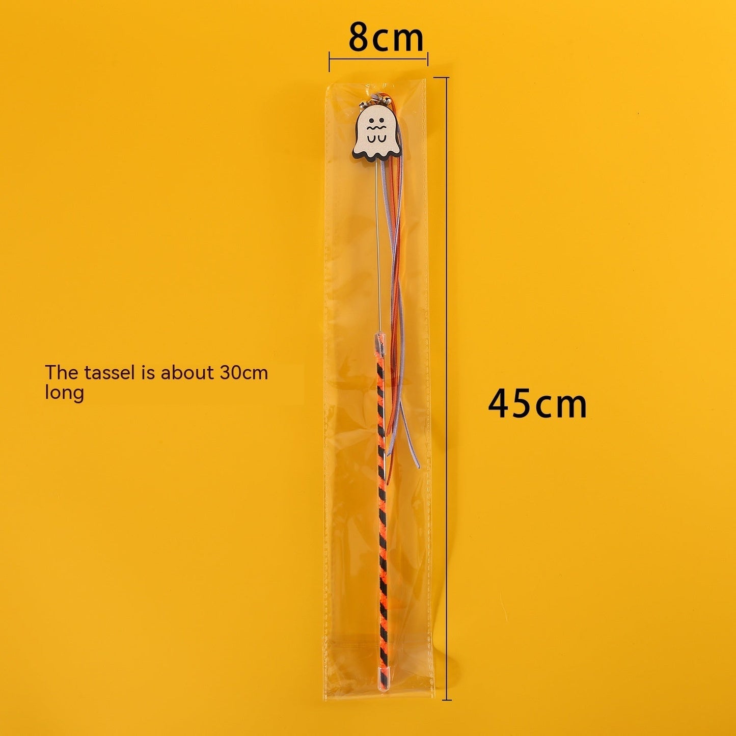 Halloween Cat Teaser Sounding Bell Pet Cat Interactive Toy