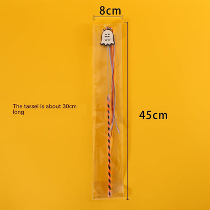 Halloween Cat Teaser Sounding Bell Pet Cat Interactive Toy