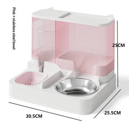 Smart Automatic Cat Feeder and Water Fountain Combo System