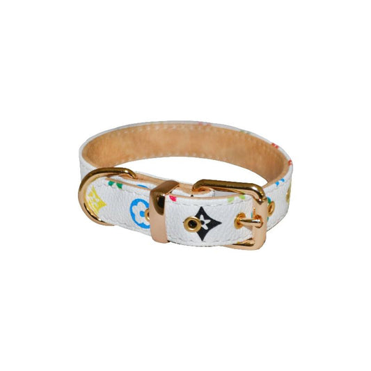 Audrey Luxury White Dog Collar