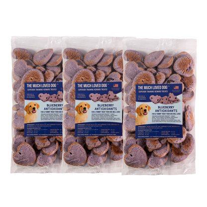 Much Loved Dog Training Treats - Blueberry Antioxidant 6 oz.