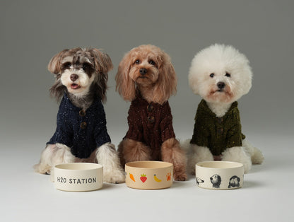 GLACIER PET SWEATER - BURGUNDY