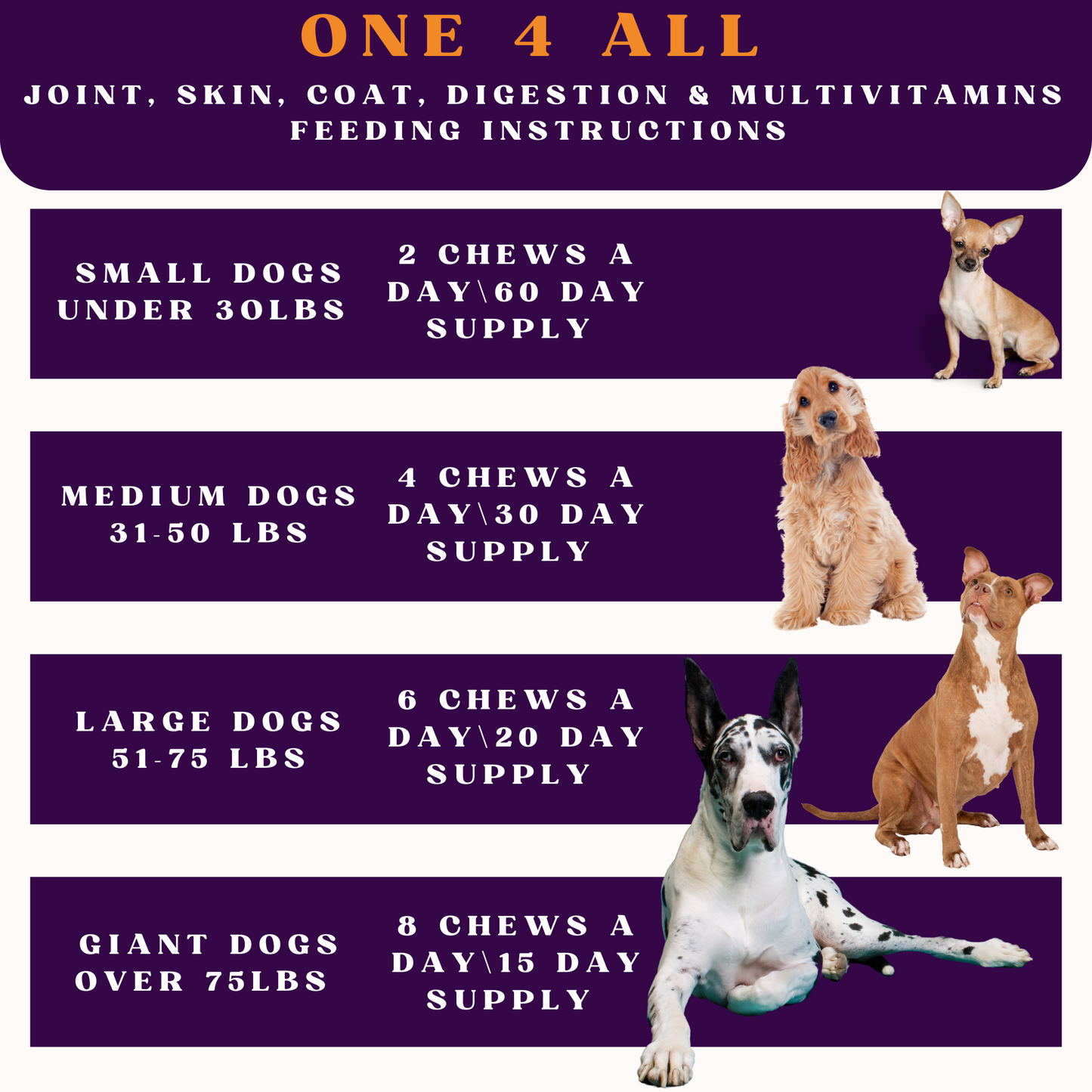 Joint Health-One 4 All Multivitamin & Joint Soft Chews 60ct