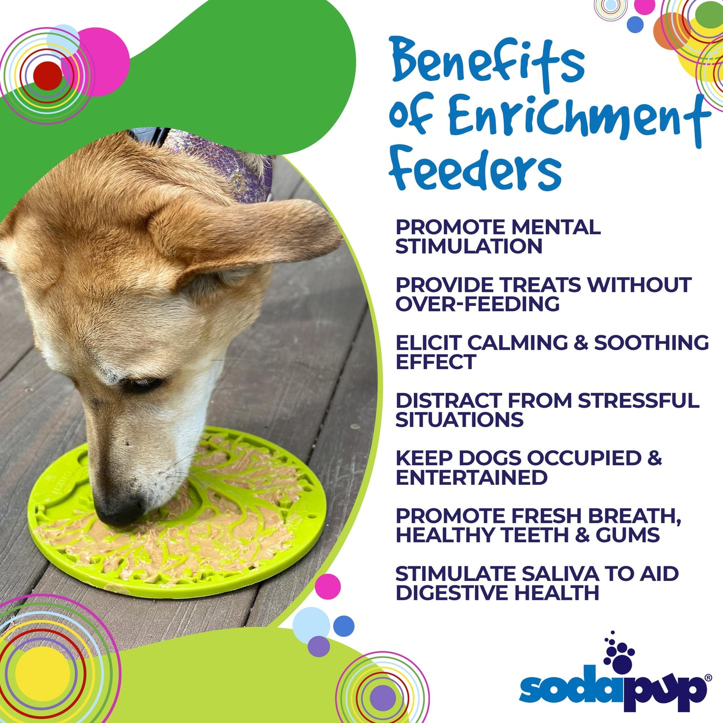 Tree of Life eMat - Enrichment Lick Mat For Dogs and Cats - With