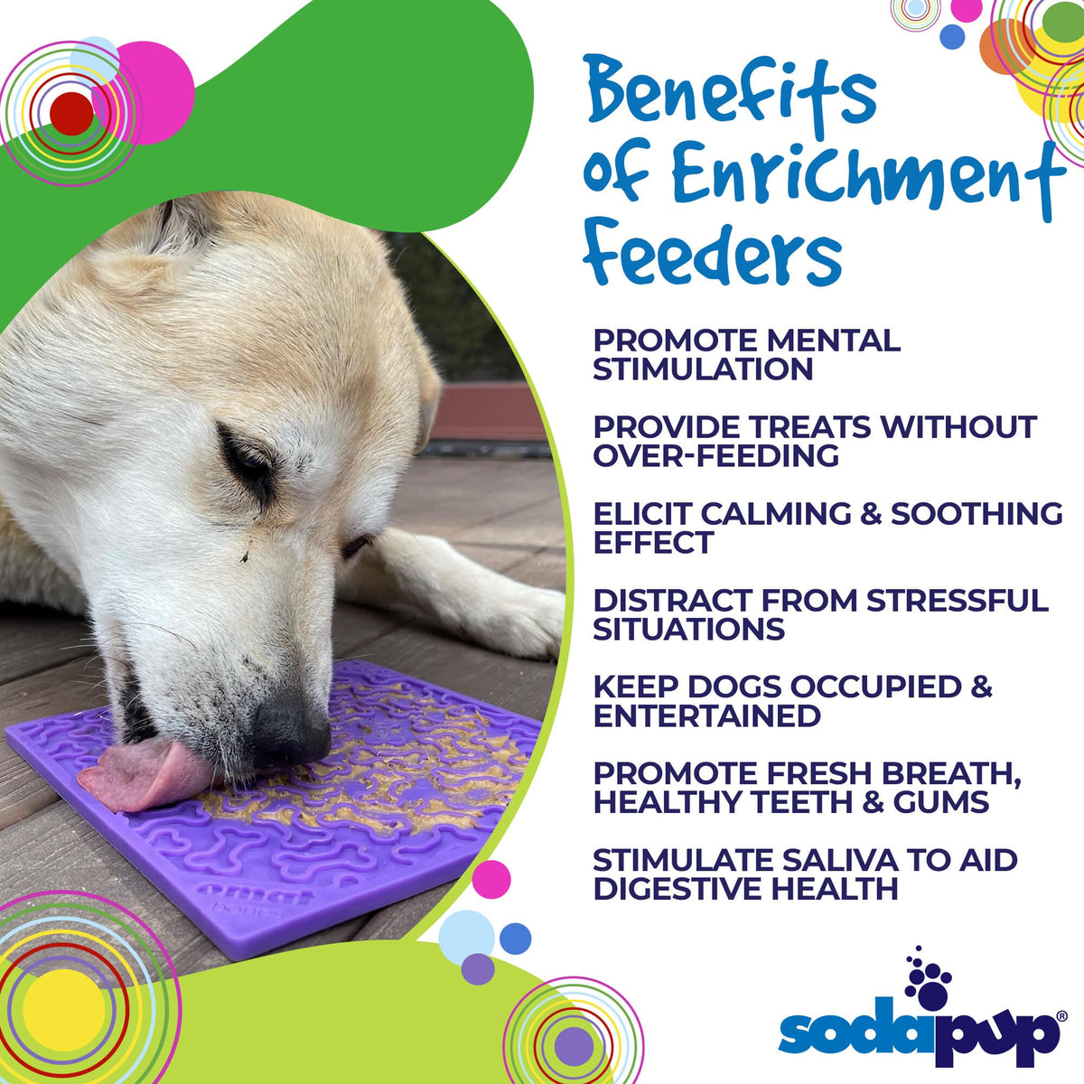 Purrfect Kingdom™ - Bones Emat Enrichment Lick Mat Toy