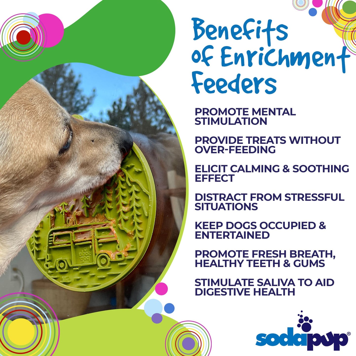 Camp eMat - Enrichment Lick Mat For Dogs and Cats - with